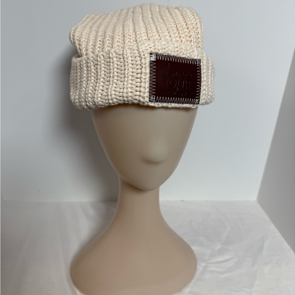 Love Your Melon Blush Knit Cuff Beanie